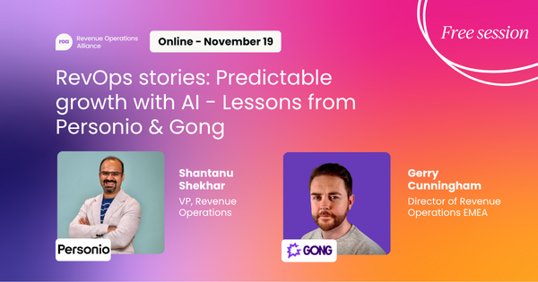 RevOps stories: Predictable growth with AI - Lessons from Personio & Gong