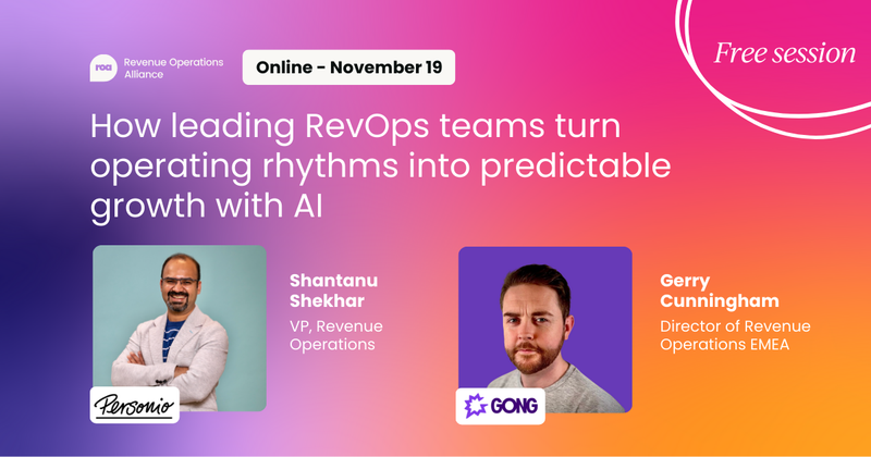 Turn operating rhythms into predictable growth with AI