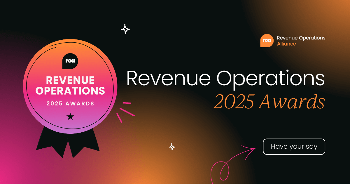 Revenue Operations Alliance Awards 2025:  Nominate today