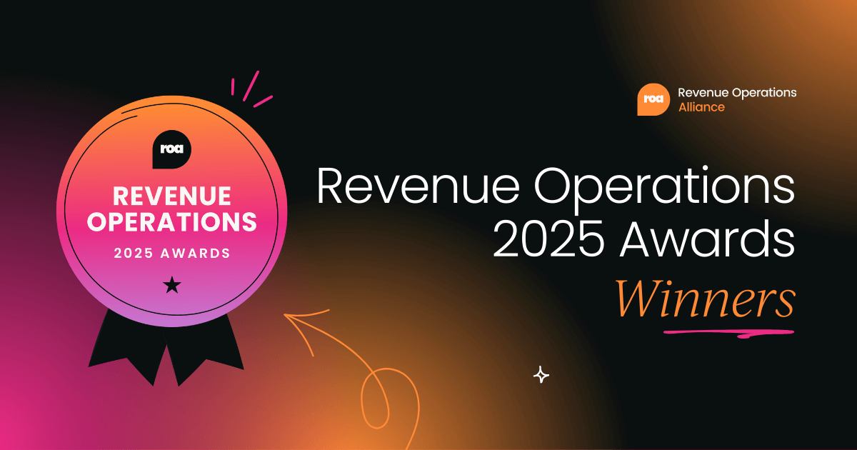 Revenue Operations Awards 2025:  Your winners